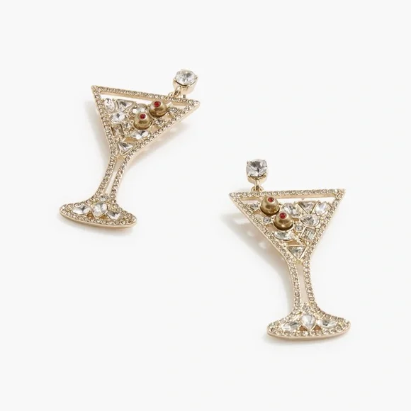 J. Crew Martini Statement Earrings - Picture 1 of 8